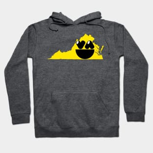 Virginia States of Happynes- Virginia Smiling Face Hoodie